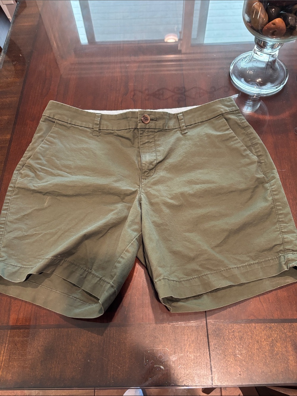 Old Navy Olive Green Women's Bermuda Shorts